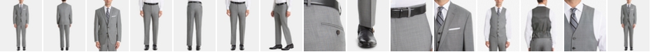 Lauren Ralph Lauren Men's UltraFlex Classic-Fit Light Grey Sharkskin Wool Suit Separates